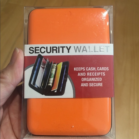 NIB orange security wallet - Picture 1 of 2